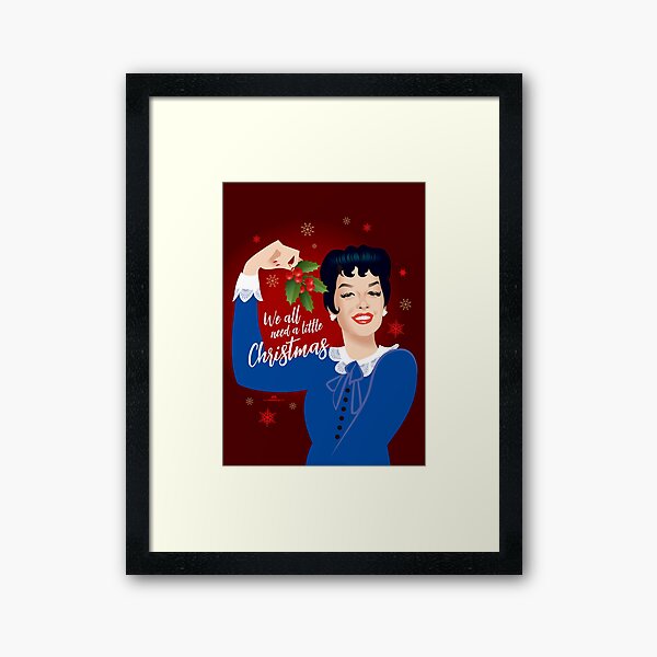 A Little Auntie Mame Christmas Poster for Sale by AleMogolloArt