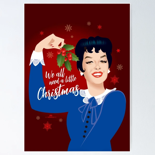 A Little Auntie Mame Christmas Poster for Sale by AleMogolloArt