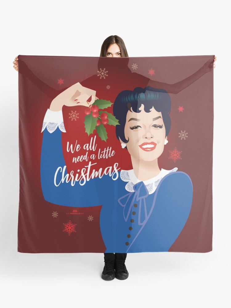 A Little Auntie Mame Christmas Scarf for Sale by AleMogolloArt