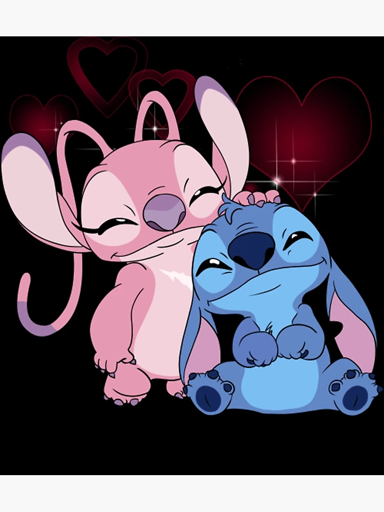 cute stitch and angel  Poster for Sale by emily040503