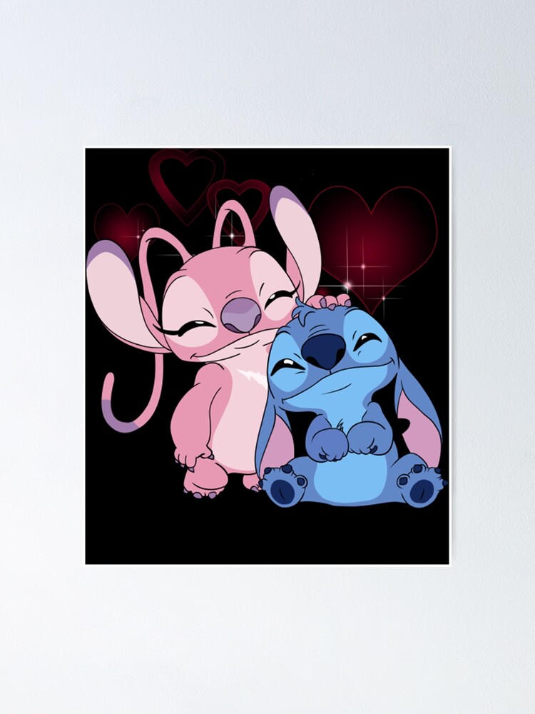 Stitch And Lilo Stitch Angel Love Poster for Sale by RufusGagas