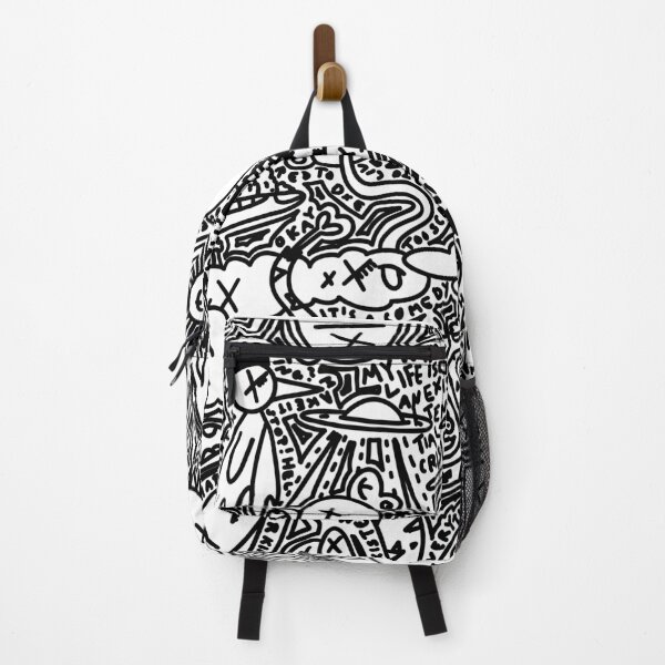 Item preview, Doodle art monsters black and white designed and sold by lucomini.