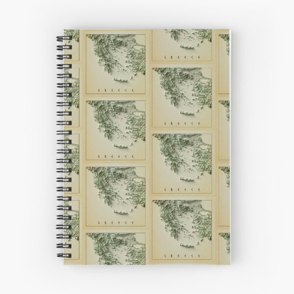 Item preview, Greece Relief Map 3D digitally-rendered designed and sold by ThinkAboutMaps.