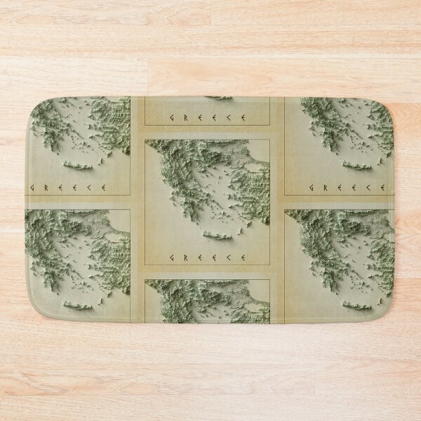 Item preview, Greece Relief Map 3D digitally-rendered designed and sold by ThinkAboutMaps.