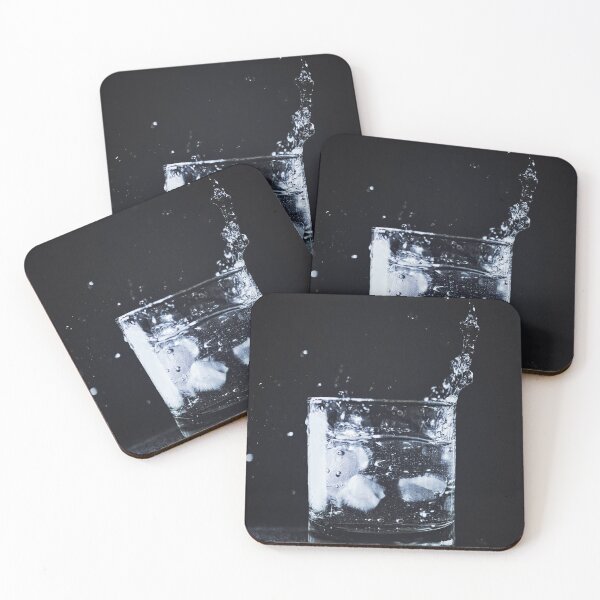 Item preview, Cup of water with splashing ice designed and sold by Majphoto.