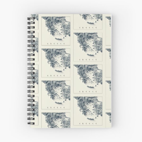 Item preview, Greece Relief Map 3D digitally-rendered designed and sold by ThinkAboutMaps.