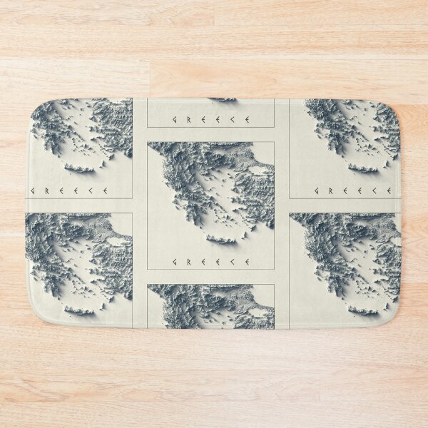 Item preview, Greece Relief Map 3D digitally-rendered designed and sold by ThinkAboutMaps.