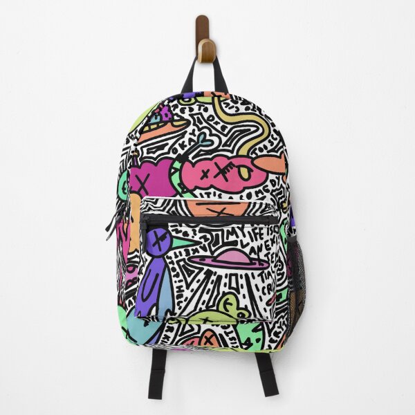 Item preview, Doodle art monsters and penguins colorful designed and sold by lucomini.
