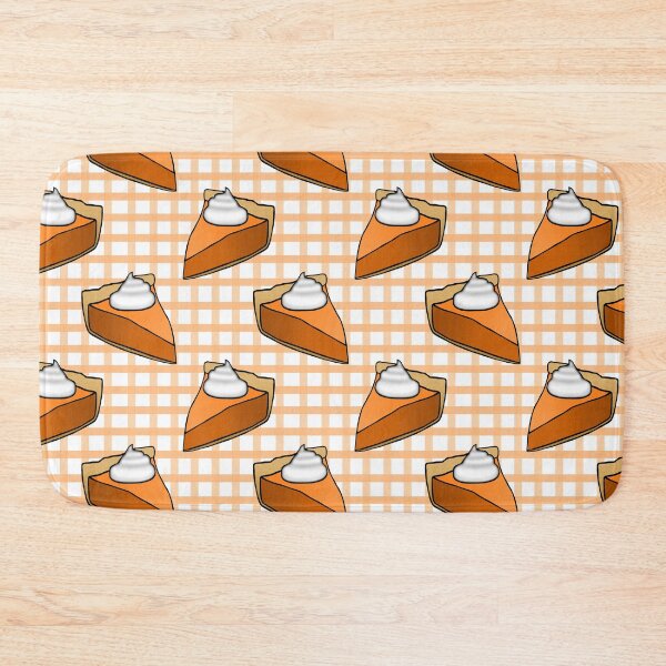 Item preview, Pumpkin Pie on Orange Gingham Plaid designed and sold by Julie Erin Designs.