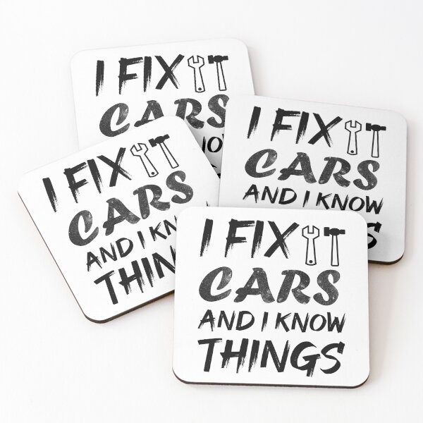 Item preview, I Fix Cars and I Know Things - Funny Mechanic designed and sold by Amineharoni.