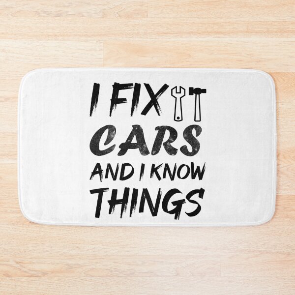 Item preview, I Fix Cars and I Know Things - Funny Mechanic designed and sold by Amineharoni.