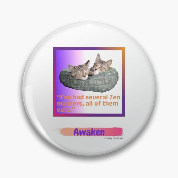 Item preview, Kitten in Basket Awaken Sticker designed and sold by giddygoldfinch.