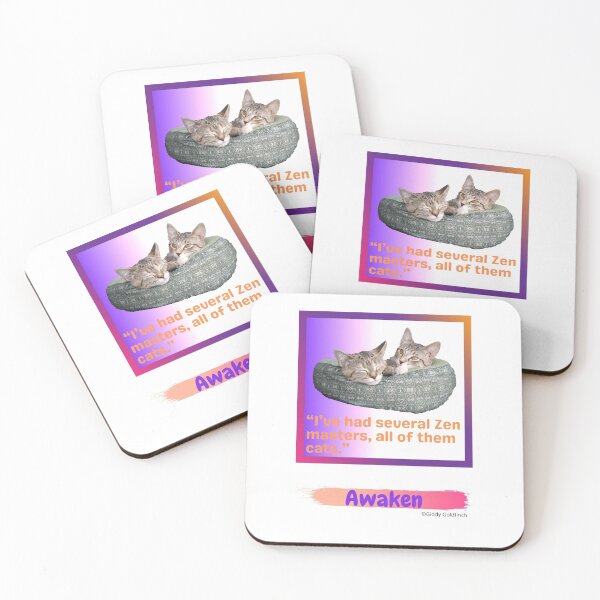 Item preview, Kitten in Basket Awaken Sticker designed and sold by giddygoldfinch.