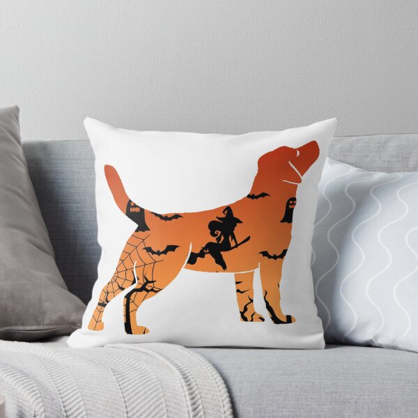 Item preview, labrador Dog Silhouette Halloween Witch Bats Gift designed and sold by alaechamlal.