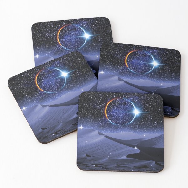 Item preview, Night Dune and Eclipse Galaxy Blue Desert Landscape Sand designed and sold by Jolly-Yosei.