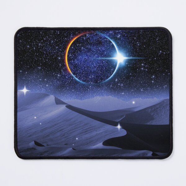 Item preview, Night Dune and Eclipse Galaxy Blue Desert Landscape Sand designed and sold by Jolly-Yosei.