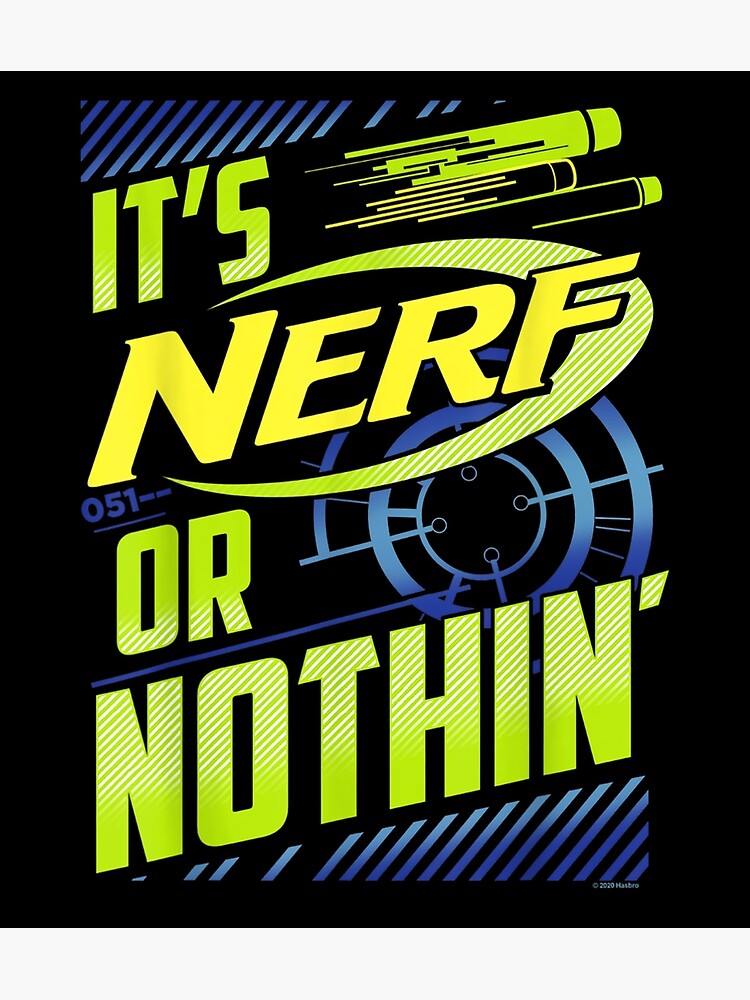 Nerf Logo 90s Neon Poster for Sale by 90sLoveLove