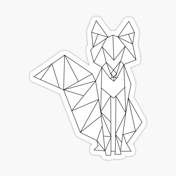 Item preview, Geometric Fox designed and sold by smalltownnc.