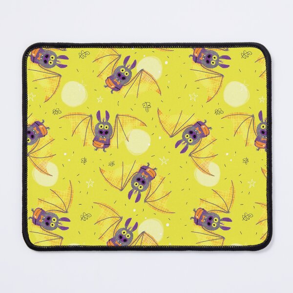Item preview, Halloween Bats - Yellow background designed and sold by LANDofCLE.