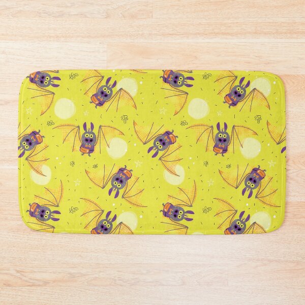 Item preview, Halloween Bats - Yellow background designed and sold by LANDofCLE.