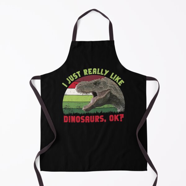 Aperçu de l'œuvre I Just Really Like Dinosaurs, OK? - Retro Design créée et vendue par Fusti.
