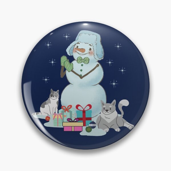 Item preview, Happy Snowman And Cats designed and sold by Branka.