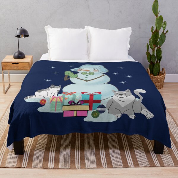 Item preview, Happy Snowman And Cats designed and sold by Branka.