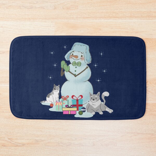 Item preview, Happy Snowman And Cats designed and sold by Branka.