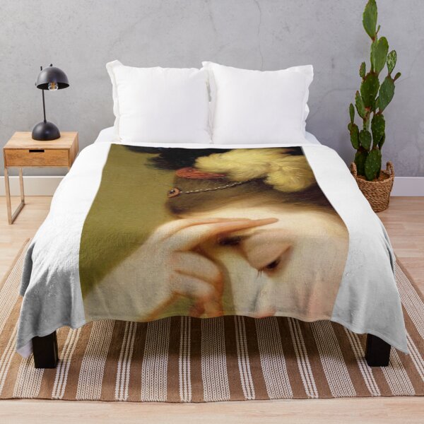 Item preview, Renaissance Painting of a Crying Woman designed and sold by Bellathewilde.