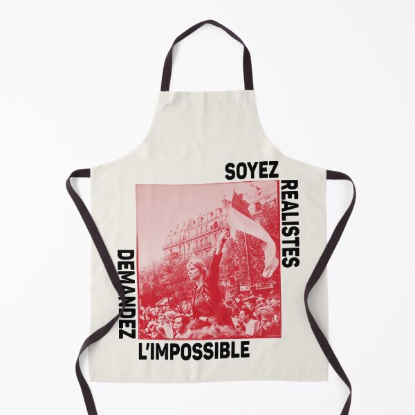 Item preview, Paris Revolt, May 68: 'DEMANDEZ L'IMPOSSIBLE': The Original in Deep Red with Black Text on Cream designed and sold by Day Chapman.