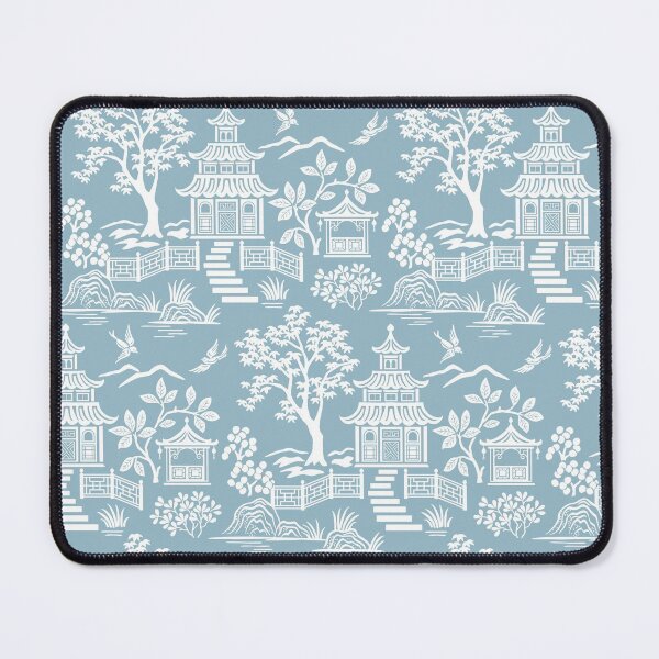 Item preview, Chinoiserie Pagoda Light Blue designed and sold by Barbara Pixton.