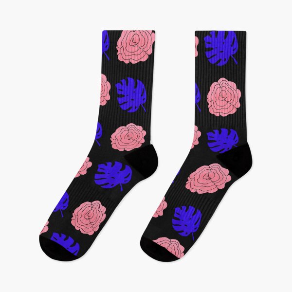 Item preview, Rose Pink Roses & Blue Leaves Pattern designed and sold by rainestore.
