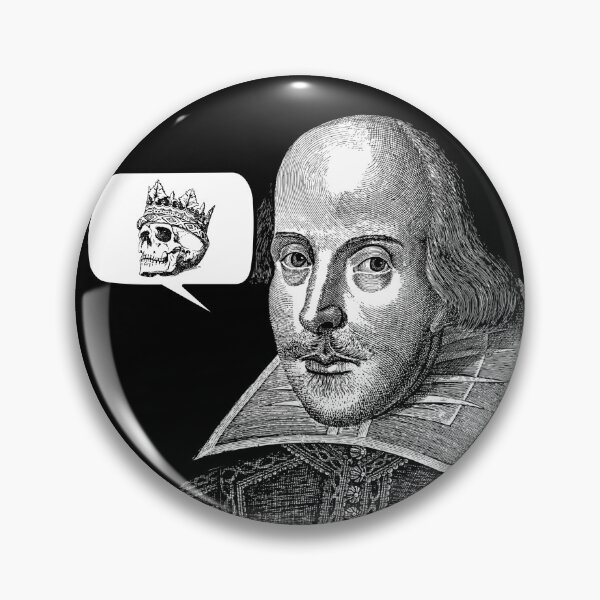 Item preview, Shakespeare Thought Bubble Hamlet Skull Renaissance Fair Festival  designed and sold by Candlewood Museum & Gift Shoppe.