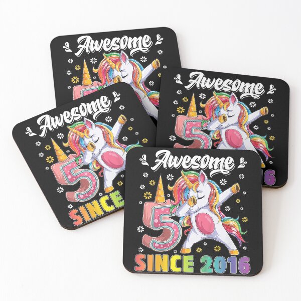 Artikelvorschau, Kinder toller dabbing Einhorn Geburtstag 5 Jahre altes Mädchen 5. Bday entworfen und verkauft von TrumpshiAnei.