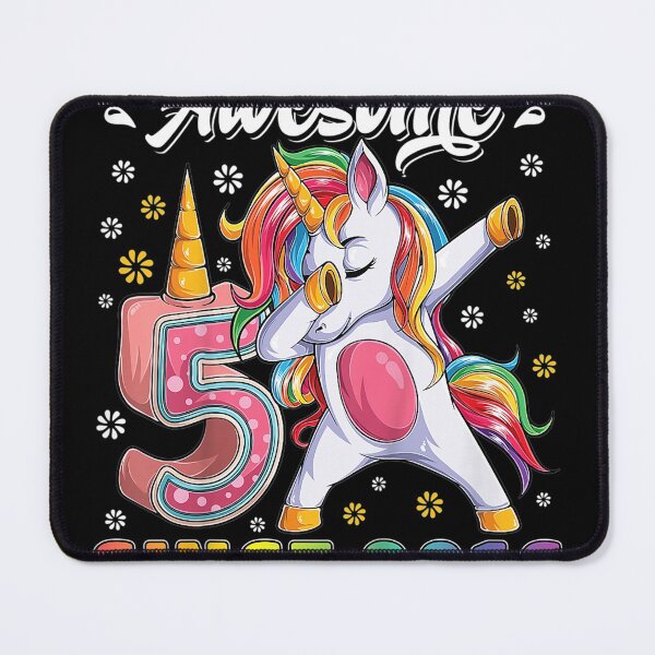Item preview, Kids awesome dabbing unicorn birthday 5 year old Girl 5th Bday designed and sold by TrumpshiAnei.
