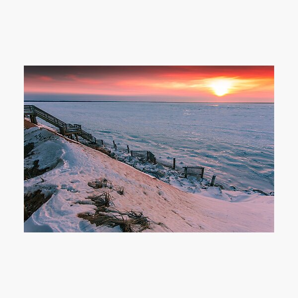 Cape Cod Winter Eastham Thumpertown Beach Photographic Print