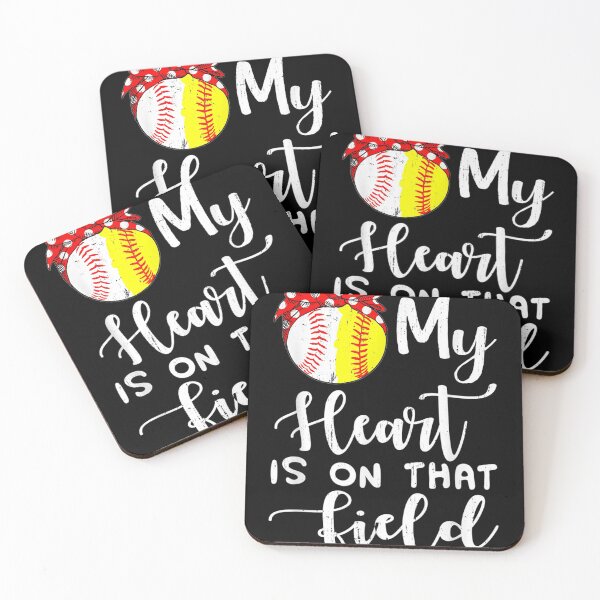 Item preview, My Heart is on That Field Baseball Softball Mom designed and sold by HamzashiTrre.