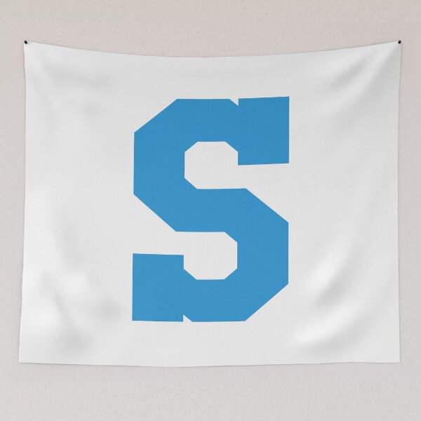 Item preview, Alphabet, Blue S , Sports letter S designed and sold by TheCultStuff.