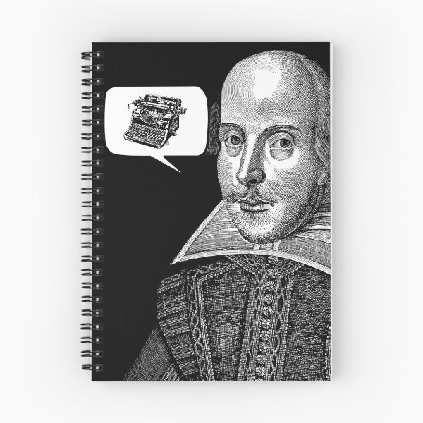 Item preview, Typewriter Writing Shakespeare Thought Bubble Renaissance Fair Festival  designed and sold by Candlewood Museum & Gift Shoppe.