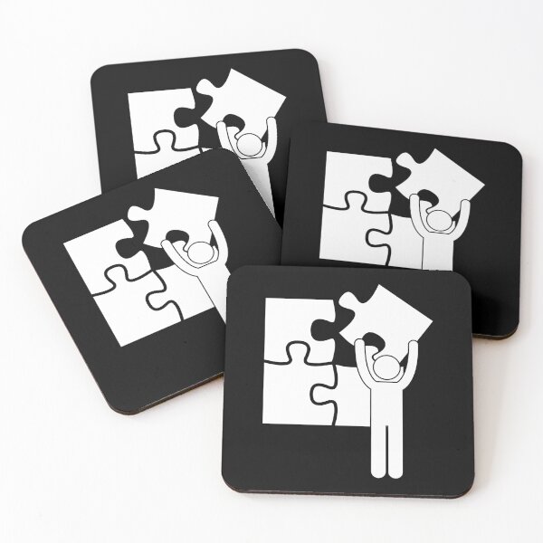 Item preview, Man Building Business Partnership - Stickman Black Version designed and sold by Stickman--.