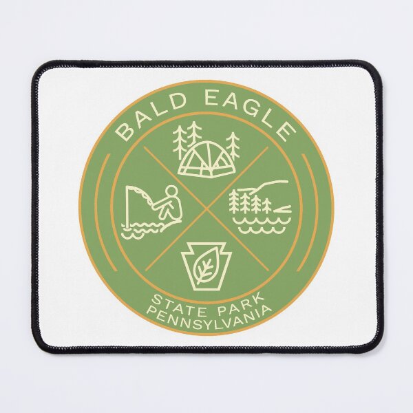 Item preview, Bald Eagle State Park Heraldic Logo Green designed and sold by VanyaKar.