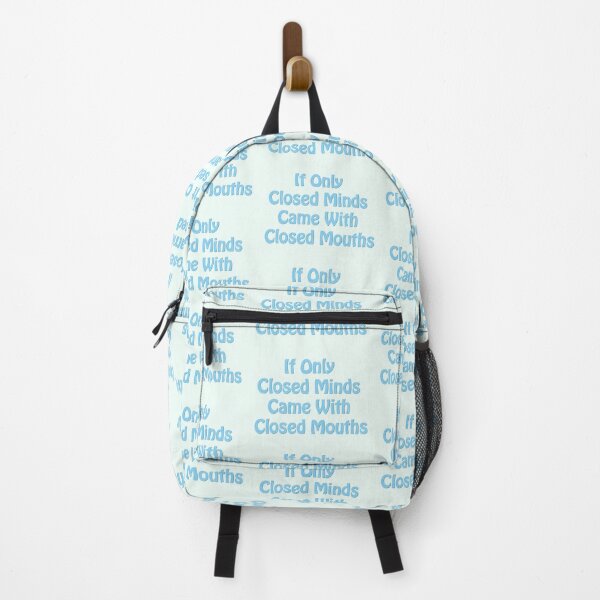 Item preview, If Only Closed Minds Came With Closed Mouths - Blue text designed and sold by TheMajesticGoat.