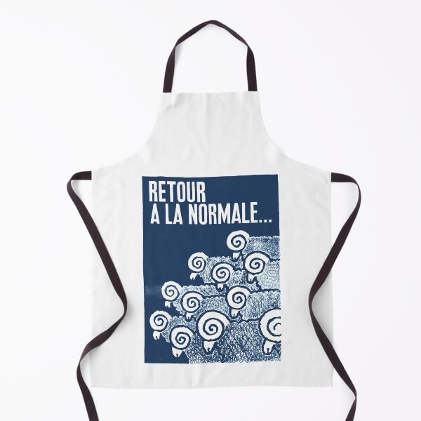 Item preview, Paris Revolt, May 68: 'RETOUR A LA NORMALE': The Original in Deepest Blue on Bone Grey designed and sold by Day Chapman.