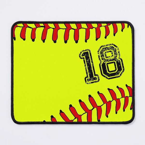 Item preview, Softball ball number 18, eighteen designed and sold by TheCultStuff.