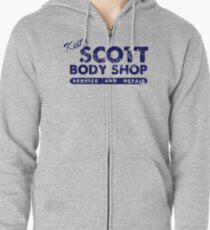 Keith Scott Body Shop Logo Zipped Hoodie