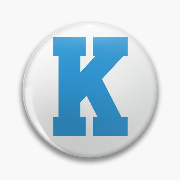 Item preview, Alphabet, Blue K , Sports letter K designed and sold by TheCultStuff.