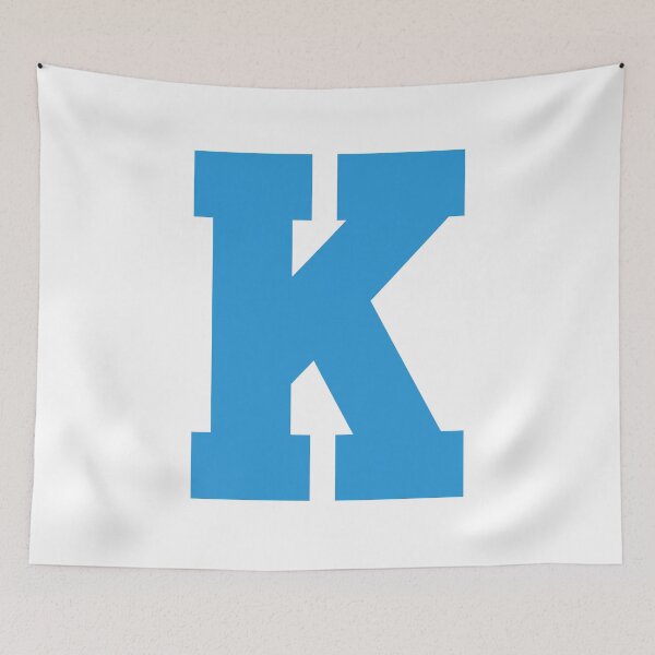 Item preview, Alphabet, Blue K , Sports letter K designed and sold by TheCultStuff.