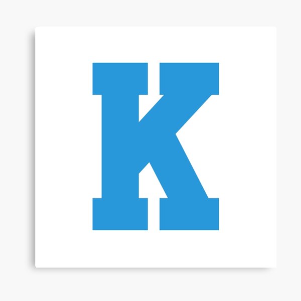 Item preview, Alphabet, Blue K , Sports letter K designed and sold by TheCultStuff.