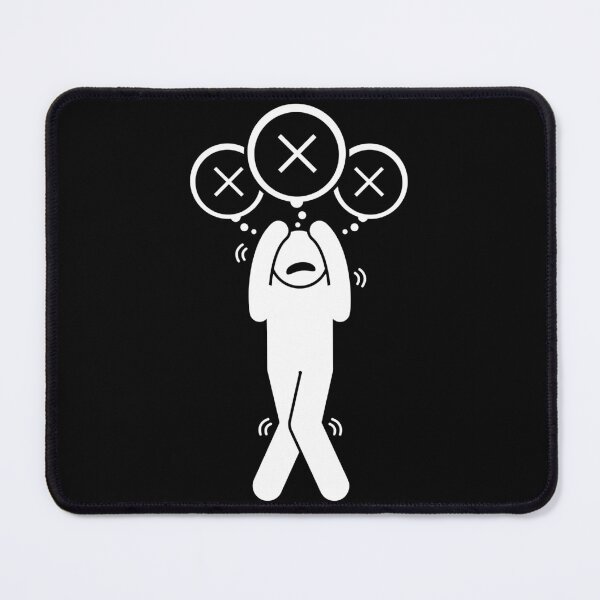 Item preview, Man With Anxiety - Stickman Black Version designed and sold by Stickman--.