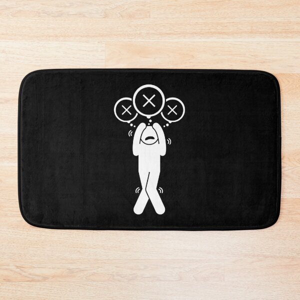 Item preview, Man With Anxiety - Stickman Black Version designed and sold by Stickman--.